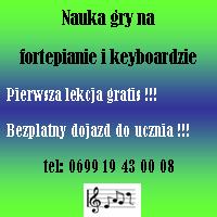 Lekcje gry na fortepianie i keyboardzie