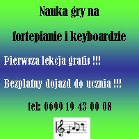 Lekcje gry na fortepianie i keyboardzie